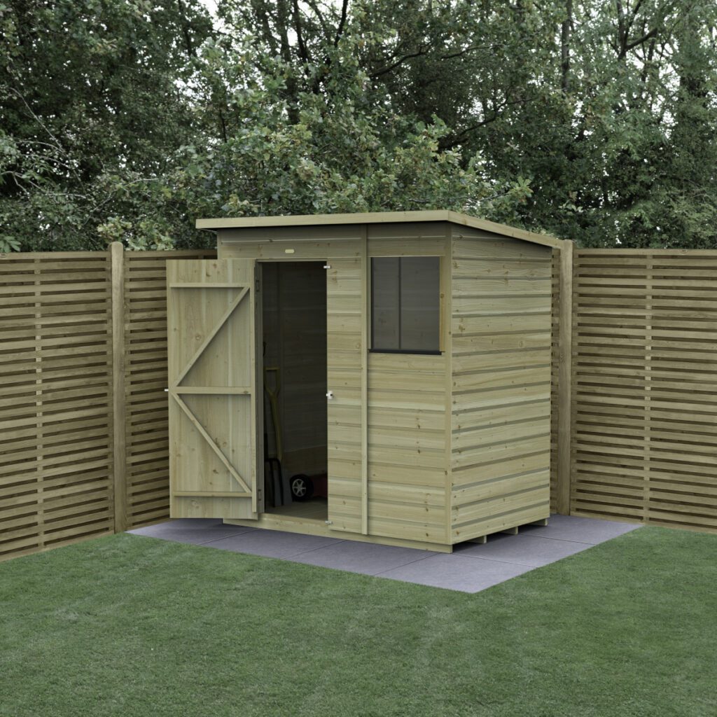 Beckwood 6×4 Pent Shed – 1 Window – with Installation 5013053197585 2